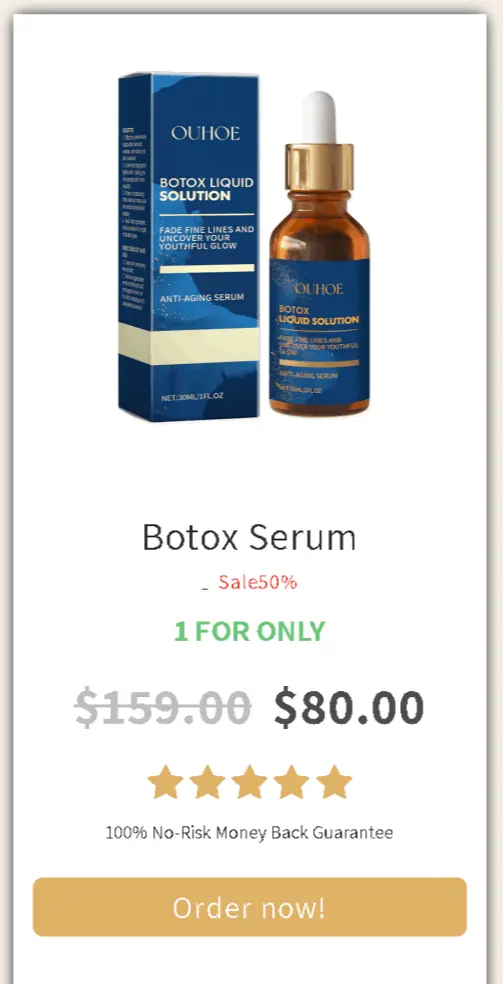 Botox Serum offer price